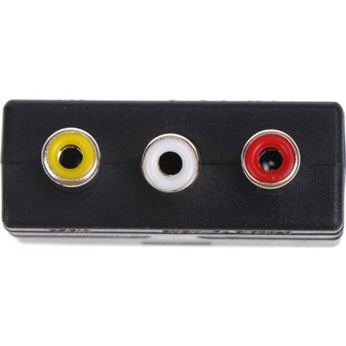 1Pcs Scart to 3 RCA S-Video Adapter Composite RCA Phono Adaptor Converter AV TV Audio For Video DVD Recorder TV Projector