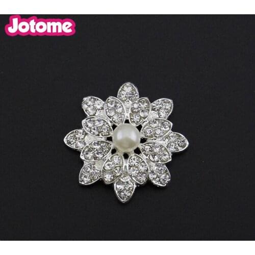 20pcs/lot 26mm Rhinestone Flatback Button For Wedding Invitation card