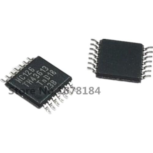 30PCS 74HC126PW 74HC126 TSSOP14