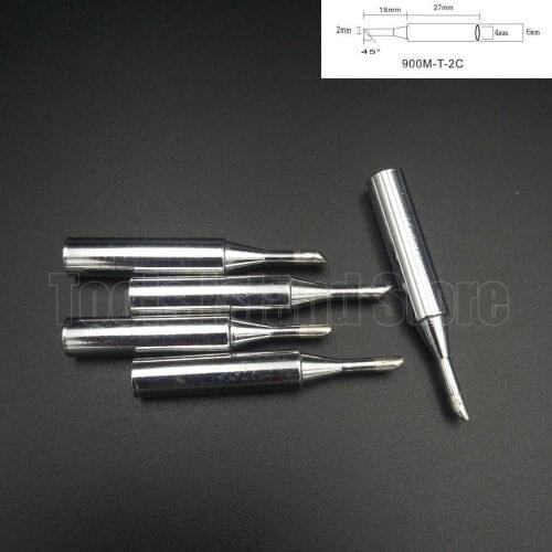 5Pcs Lead-Free Soldering Solder Iron Tips welding tips 900M-T-2C for Hakko 936