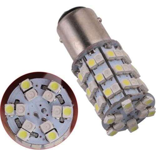 Automobile led brake light S25 1157 60smd spare light bulb automatic turn signal light burst two color bulb white and Yellow 2PC