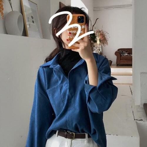 Blouse Women Shirt Autumn Womens Stitching Loose Long Sleeve Shirt Top Blusas Mujer De Moda