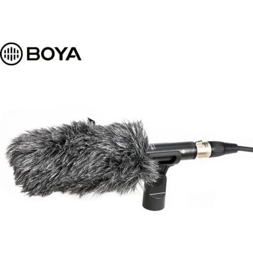 BOYA BY-BM6040 Cardioid Shotgun Microphone Alloy Aluminum Body 60cm XLR Cable for Broadcast TV Location Shooting Documentaries