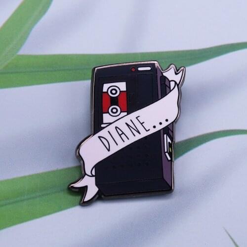 American drama film brooch Diane Tape Recorder Lapel Pin