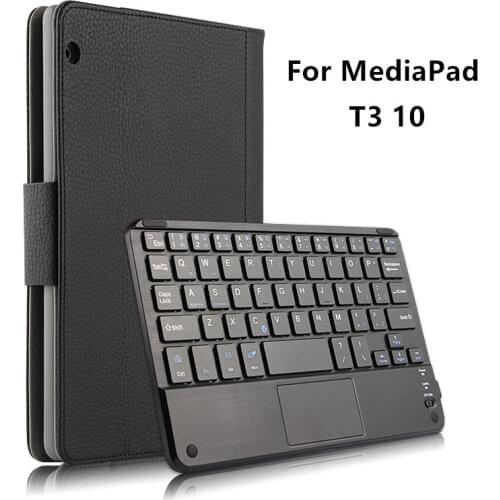 Case Bluetooth Keyboard holster For Huawei MediaPad T3 10 Protective Cover PU Leather AGS-L09 AGS-L03 W09 T310 9.6" Tablet case