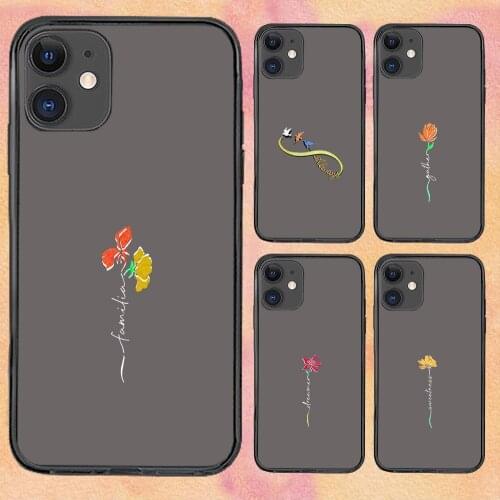 Flower Art Retro For iPhone 11 Case 6 Mini Pro XS Max X XR 6 12 Plus Luxur Soft TPU Airbag Cover 12Pro 11Pro 12Mini