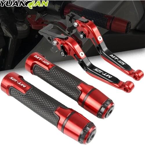 For Yamaha MT125 MT-125 2014 2015 2016 2017 2018 2019 Motorcycle MT-125 CNC Brake Clutch Levers Handlebar knobs Handle Hand Grip