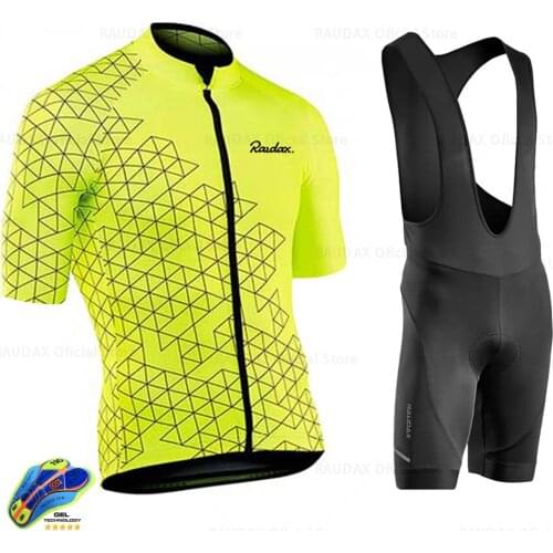 Fluorescent Yellow Summer Cycling Jersey MTB Bicycle Cycling Clothing Mountain Bike Wear Clothes Maillot Ropa Ciclismo Triathlon