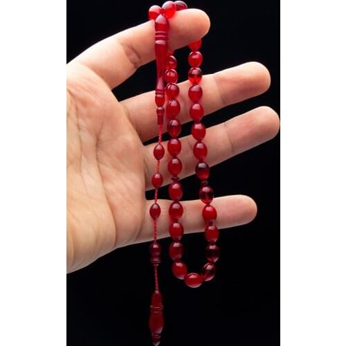 Islamic Tasbih Muslim Rosary Beads 33 Prayer Rosary For Men Bracelet For Men Accessory amber oltu amber stone Handmade Turkey