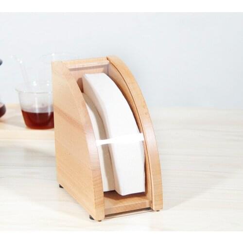 Drip-type Hand-punched Coffee Paper Dust-proof Filter Box V-shaped Fan-shaped Filter Paper Storage Rack Filter Box Coffee Tool