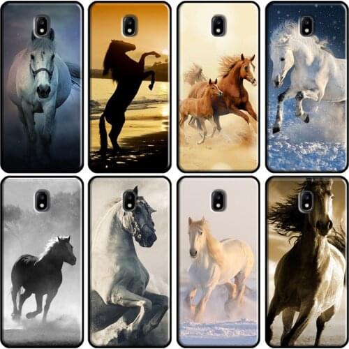 Running animal horse Soft Case For Samsung Galaxy A3 A5 2016 J1 J3 J4 J5 J6 J7 2017 J2 Core J8 A9 A6 A8 Cover