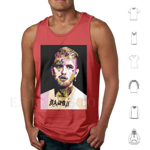 Lil Peep Picture Original Poster Design Tank Tops Vest Sleeveless Lil Peep Bexey Gothboyclique Come Over When You Are Sober