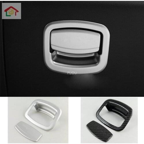 Glove Box Handle Buckle Cover Trim Auto Accessories Car Styling Dashboard instrument 2pcs For Renault Koleos 2017 2018 2019