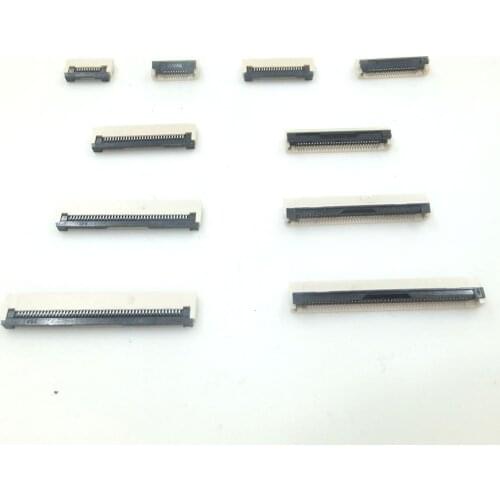 XIANMISI FFC socket Flat Flex Cable Connetor Clamshell Bottom Contact Type 0.5mm Pitch 4Pin 5Pin 6Pin 7Pin 8Pin 9Pin 10Pin 5Pcs