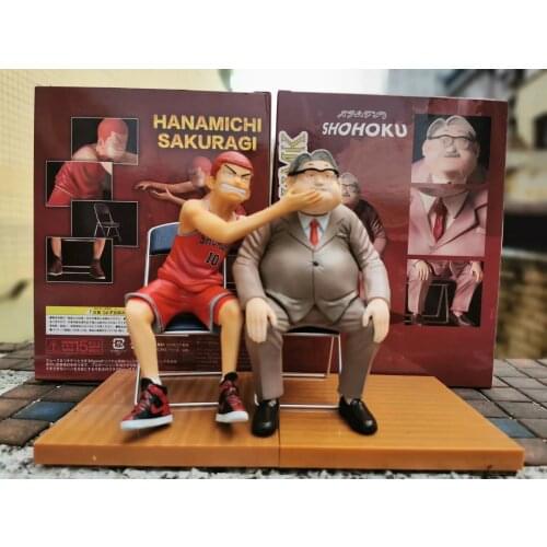 Slam Dunk Hanamichi Sakuragi Shohoku Anzai Sensei PVC Figure Collectible Model Toy