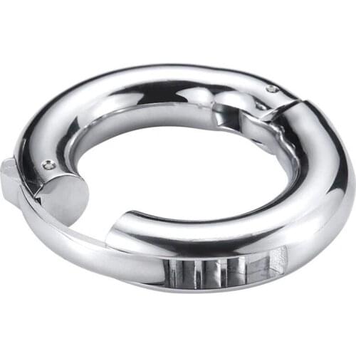 Adjustable Metal Cock Ring Scrotum Bondage Stainless Steel Penis Ring Adult Sex Toys For Men Cbt Delay Penis Weight Cockring