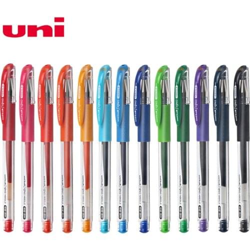 10pcs Japan UNI UM-151 Water-based 0.38mm Ball-shaped Color Gel Pen 20 Colors Optional Double-bead Pen Writing Smooth