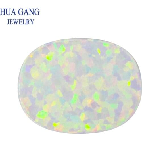 OP17 Opal Loose Stones Oval Shape Base Cabochon Created Opal Beads Semi-Precious Stones For Jewelry Making 3x5mm-10x14mmmm