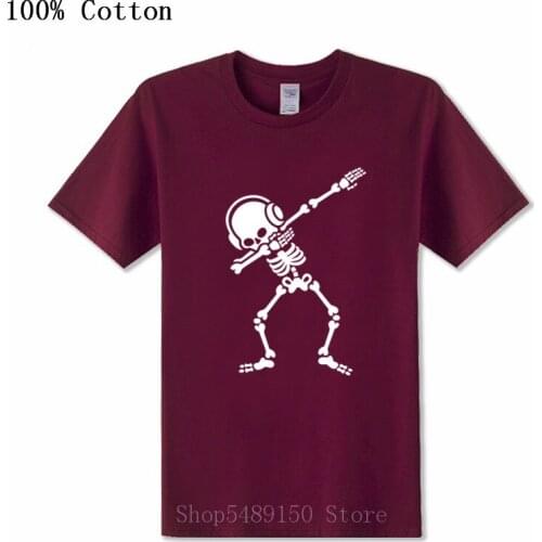 Skeleton Dab Dabbing Tshirt Headphones Music Heavy Death Metal Rock Hip Hop Music Black Funny Skull T Shirt Youth Mens T-Shirts