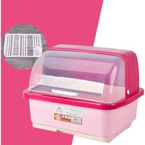 Drain Basket Kitchen Dish Sink Dish Water Filter Basket Tableware Storage Box With Cover With Drain Rack Cutlery Drain Basket