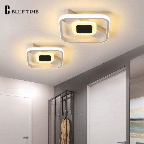 Modern LED Chandelier Lights Indoor Lighting For Living Room Bedroom Corridor 25CM White Frame Home Decorative Lights Fixtures