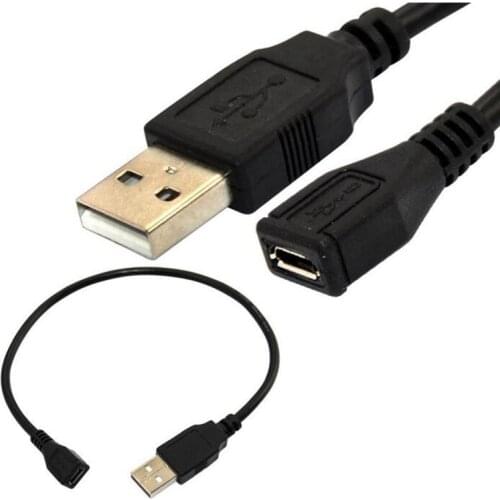 USB 2.0 A Male Plug to Micro 5P 5 pin Female Jack Short Cable Adapter 25CM NEW