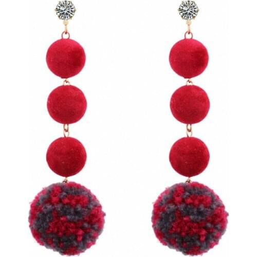 TONGKWOK Bohemia Dangle Earrings For Women Fashion Exaggeration Circle Earrings Jewelry #129166