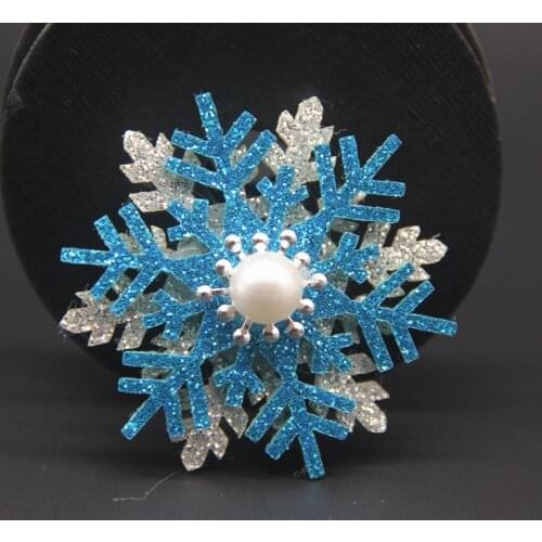1pc 45mm Glitter Sequins Snowflake Accessories for DIY Craft Hair Accessories