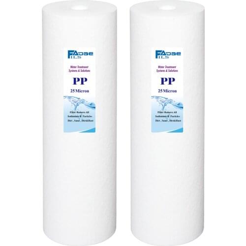 2 PACK Of 20 Micron Whole House Big Blue PP Melt Blown Water Filter Cartridge 20-Inch Long x 4.5-Inch Diameter