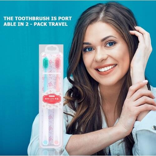 2x Adults Lovers Portable Tooth Brush Durable Portable Comfortable Practical Travel Soft Bristle Teeth Whitening Stick
