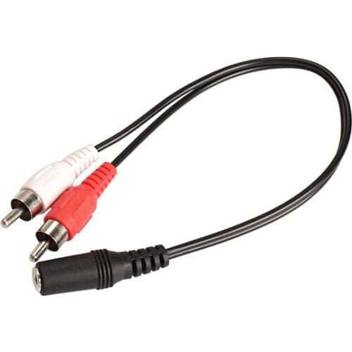3.5mm Stereo Audio Female Jack to 2 RCA Male Socket to Headphone Y Cable GDeals-15