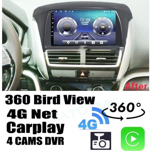 Car Audio Navigation GPS Stereo Carplay DVR 360 Birdview 4G Android System For Mitsubishi Eclipse Cross GK GL YA