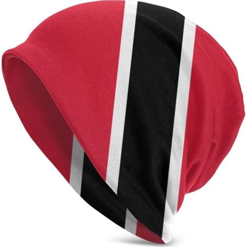 NOISYDESIGNS Women Beanies Girl Winter Hat Caribbean Trinidad and Tobago Flag Hats Thick Warm Bonnet Beanie Soft Knitted Beanies