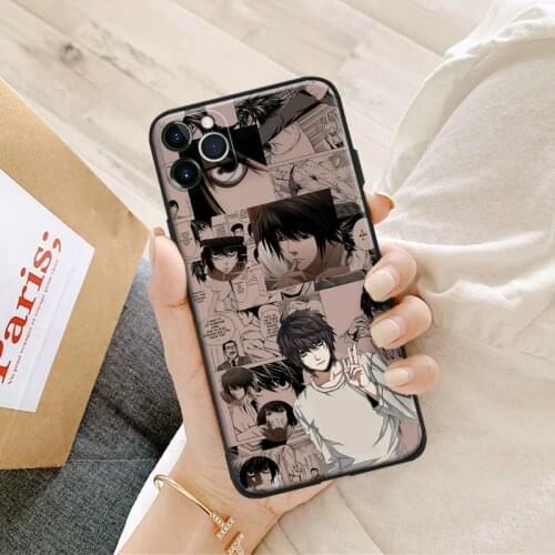 DEATH NOTE L Lawliet Glass Soft Silicone Phone Case FOR IPhone SE 6s 7 8 Plus X XR XS 11 12 Mini Pro Max Sumsung Cover Shell