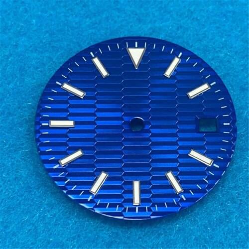 For 8215 ETA2824/2836 Movement 28.5mm Watch Dial Blue Green Luminous Dial Spare Parts