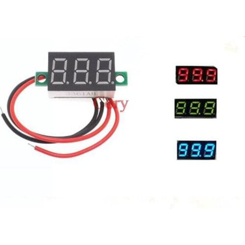 1PC DIY Digital voltmeter LED Mini Display Module 0.36" DC 2.7V-32V Voltage Tester Panel Meter Gauge CZYC