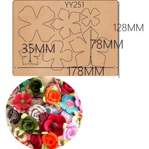 Wooden die-cutting clipboard craft knife die flower wood die YY251 is compatible with most manual die cutting