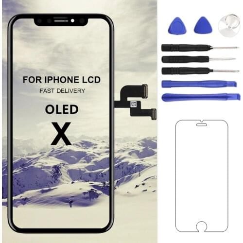 For iphone X XS Max XR LCD Display Screen For AMOLED Quality Digitizer with Touch Screen Assembly For iphone X LCD DisplayScreen