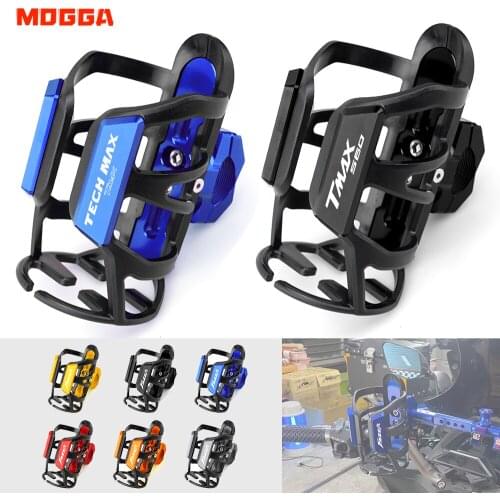 For Yamaha TECH MAX Techmax TMAX560 TMAX 560 Motorbike Beverage Water Bottle Cage Drink Cup Holder Sdand Mount Accessories