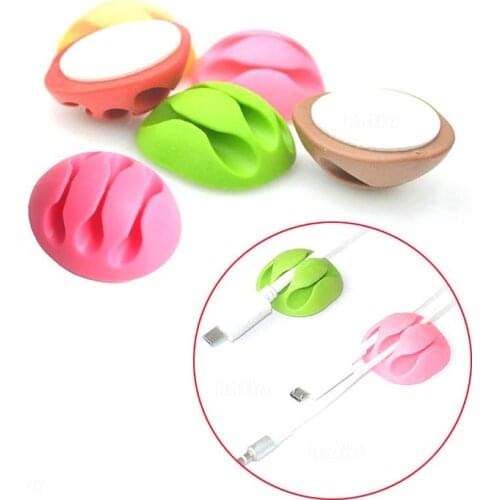 Clip Cable Bobbin Winder clamp protector Earphone Ties Organizer Wire Cord Fixer Holder Data line Tidy Collation Management