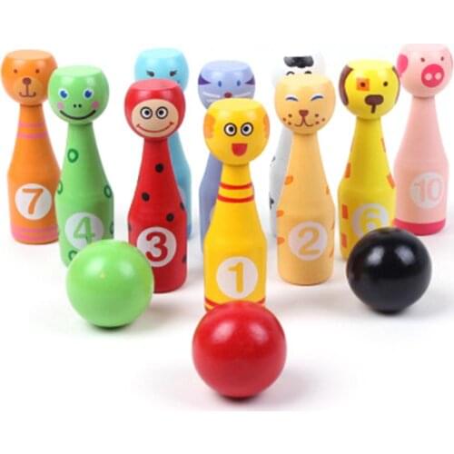 Creative Cartoon Animals Bowling Set Kids Hands-on Intellectual Development Toy