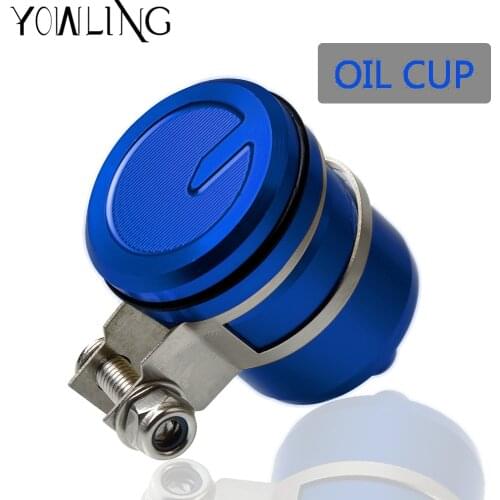 FOR SUZUKI GN250 GN125 SV650 TL1000S GSXR600 Universal Motorcycle CNC Brake Fluid Reservoir Clutch Tank round Oil Fluid Cup