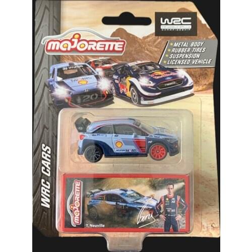 Majorette car 1/64 modern Rally car Collection of die-casting simulation metal model rubber tire WRC CARS toys