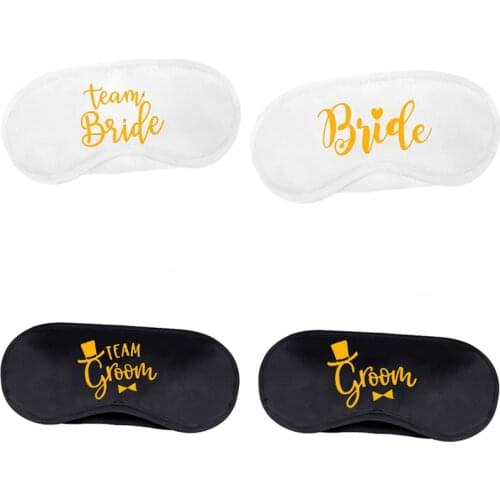 Team Bride Groom Bridesmaid Sleep Mask Wedding engagement bachelorette hen night party bridal shower Honeymoon decoration favor