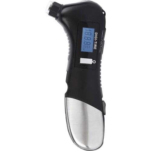 Multi Function Car Tool with Digital Tire Pressure Gauge Safety Hammer Flashlight Torch Outdoor Safety