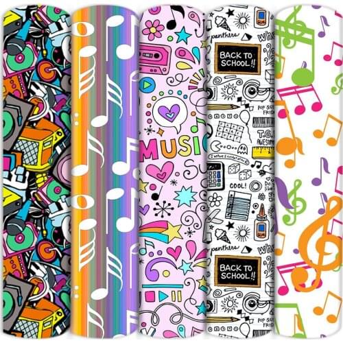 Music 100% Cotton Fabric for Tissue Kids Home Textile for Sewing Tilda Doll Dress Clothing Curtain,1Yc13582