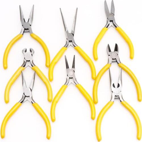 Yellow Style Jewellery Making Beading Pliers Tools Kit Set Wire Crimping Cable Cutters Hand Tools Long Nose Pliers Multitools