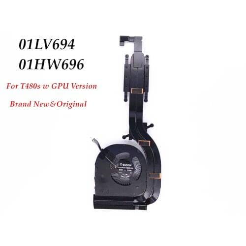 Original Brand New Laptop CPU Cooling Fan FRU 01LV694 01HW696 for Lenovo Thinkpad T480s Laptop CPU Heatsink W GPU Fan Tested