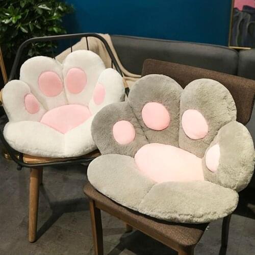 Cute Cat Bear Paw Chair Seat Cushion Stuffed Plush Soft Paw Pillows Animal Sofa Indoor Floor Bed Home Decor Children Gifts