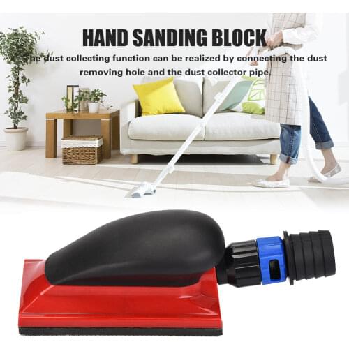 Hand Dust Extraction Sanding Grinding Sponge Block Dust Free 125X70mm Vacuum Type Square Velcro Grinding Disc Hand Grinding